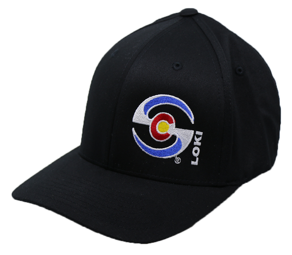 Logo Flexfit - Black / Colorado Hat